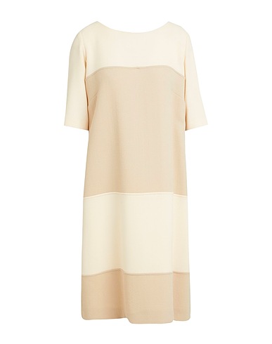 SARTORIA MILANESE Short dress Beige 100% Wool