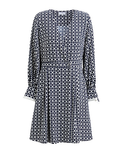 NENETTE Short dress White 100% Viscose, Cotton