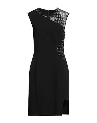 GENNY Midi dress Black 90% Polyester, 10% Elastane, Polyamide