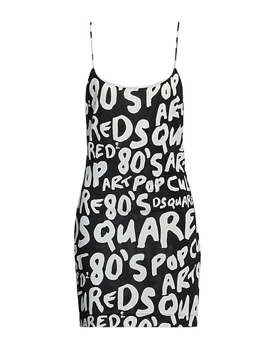 DSQUARED2 Short dress Black 90% Viscose, 10% Elastane