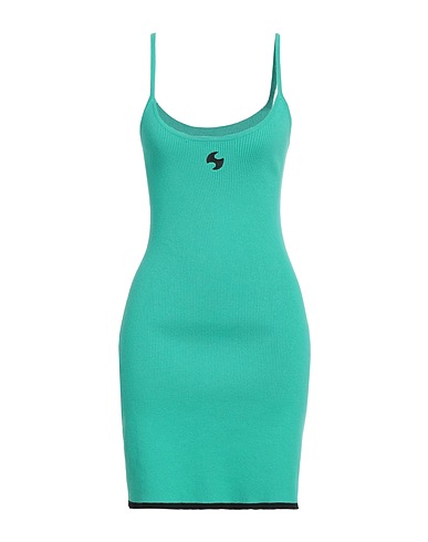 OPÉRA SPORT Sheath dress Green 100% Recycled cotton