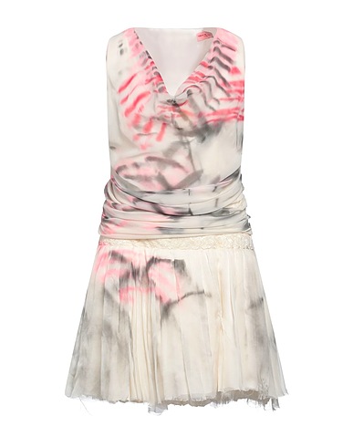 SIMON CRACKER Short dress Off white 100% Polyester