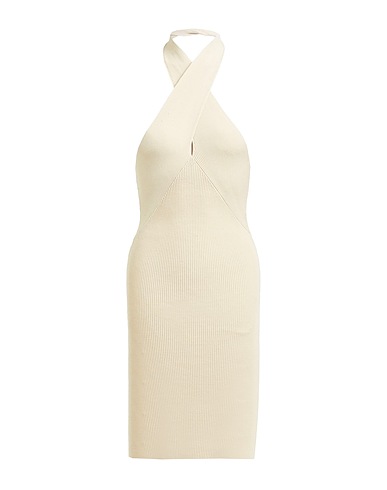 VICOLO Short dress Beige 65% Viscose, 35% Nylon