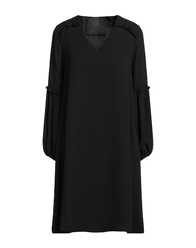 CARACTÈRE Vestito corto Nero 100% Poliestere