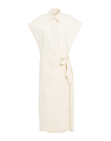 ANGELA DAVIS Midi dress Beige 100% Cotton