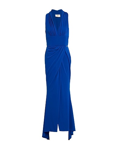 GAI MATTIOLO Vestito lungo Blu china 92% Poliestere, 8% Elastan