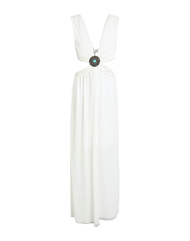 AKEP Long dress Off white 100% Polyester