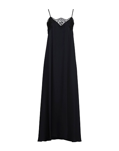 BEATRICE .B Long dress Midnight blue 78% Acetate, 22% Viscose, Cotton, Polyester