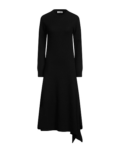 JIL SANDER Vestido midi Negro 100% Lana