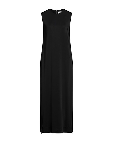 JIL SANDER Long dress Black 93% Viscose, 7% Elastane