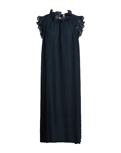 MEIMEIJ Vestito midi Blu navy 100% Poliestere, Poliammide