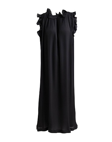 MEIMEIJ Vestito midi Nero 100% Poliestere, Poliammide