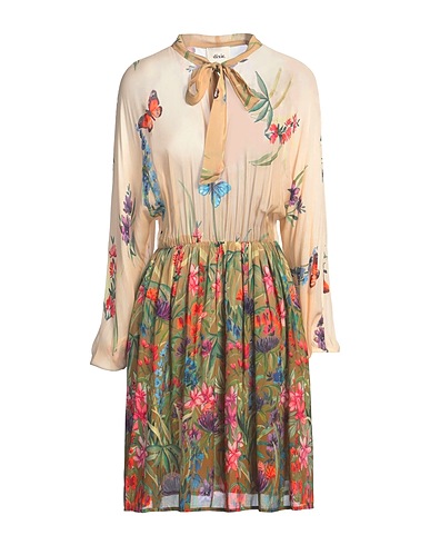 DIXIE Short dress Ivory 100% Viscose