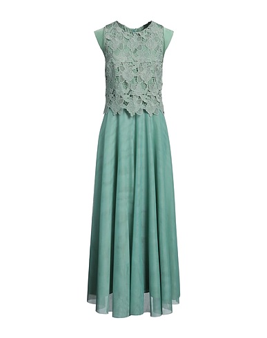 D.EXTERIOR Vestito lungo Verde 100% Poliestere