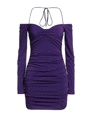 ANIYE BY Sheath dress Purple 96% Polyester, 4% Elastane