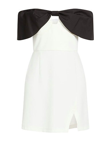 IMPERIAL Εφαρμοστό φόρεμα Λευκό 96% Πολυεστέρας, 4% Ελαστάνη, Βαμβάκι, Πολυαμίδη