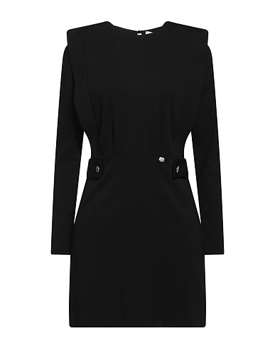 VERYSIMPLE Sheath dress Black 65% Viscose, 32% Polyamide, 3% Elastane