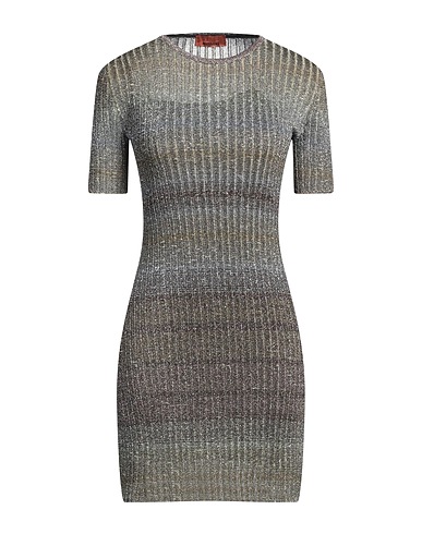 MISSONI Kurzes Kleid Grau 82% Polyester, 18% Elastan