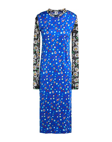 M MISSONI Midi dress Blue 100% Silk, Polyamide, Elastane