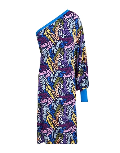 M MISSONI Midi dress Blue 93% Viscose, 7% Elastane