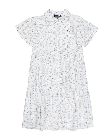 HARMONT & BLAINE Dress White 100% Cotton