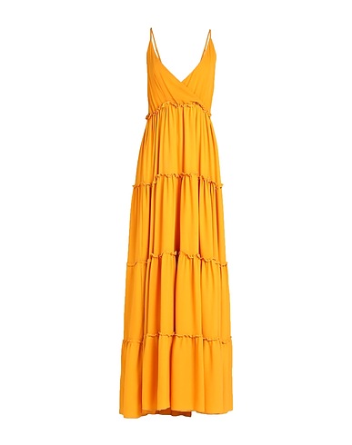 WHITE WISE Long dress Mandarin 100% Polyester