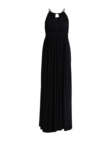 WHITE WISE Long dress Black 100% Polyester