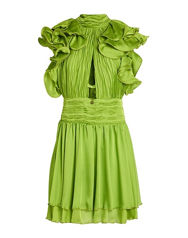 W LES FEMMES by BABYLON Short dress Light green 100% Polyester