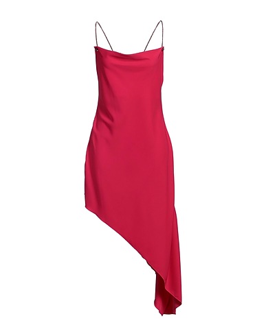 SHOPART Midi dress Fuchsia 97% Polyester, 3% Elastane