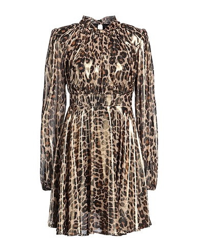 DRAMÉE Vestito corto Nocciola 100% Altre Fibre