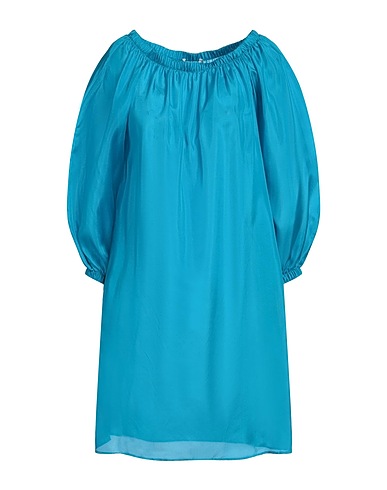 LIVIANA CONTI Short dress Azure 100% Silk