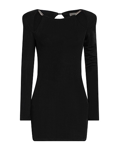 HAVEONE Kurzes Kleid Schwarz 92% Polyester, 8% Elastische Fasern