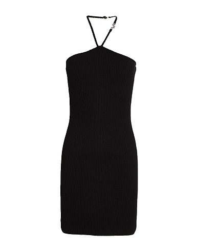 AMIRI Kurzes Kleid Schwarz 80% Baumwolle, 20% Seide