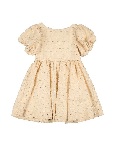 TARTINE ET CHOCOLAT Dress Beige 97% Polyester, 3% Metallic fiber