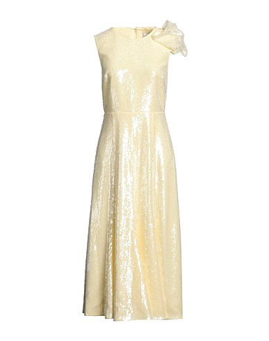 ROLAND MOURET Long dress Pastel yellow 100% Polyester