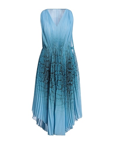 ERMANNO SCERVINO Midi dress Azure 100% Polyester, Polyamide