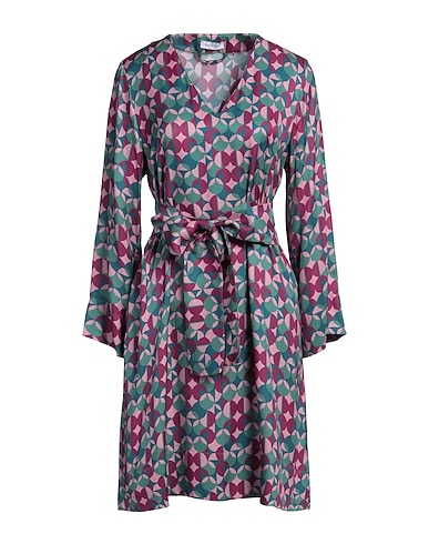 ROSSO35 Short dress VERDE SMERALDO 100% Viscose