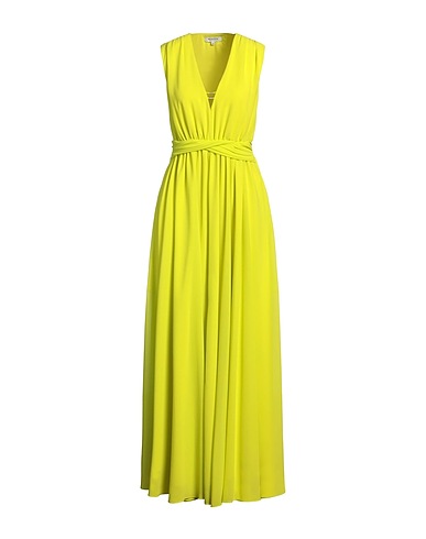MORGAN DE TOI Vestito lungo Giallo 100% Poliestere