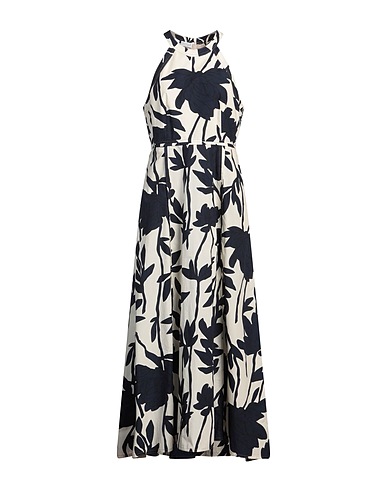 BRUNELLO CUCINELLI Long dress Cream 100% Cotton, Brass