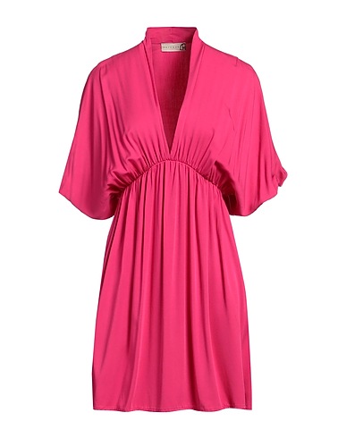 HAVEONE Short dress Fuchsia 100% Viscose