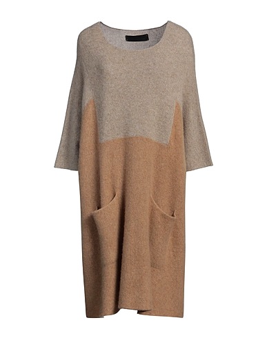 THE ELDER STATESMAN Kurzes Kleid Sand 100% Kaschmir