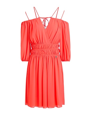 REBEL QUEEN by LIU •JO Short dress Coral 100% Polyester