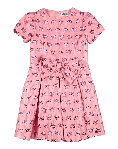 MOSCHINO TEEN Dress Pink 49% Polyester, 30% Polyamide, 21% Metallic fiber