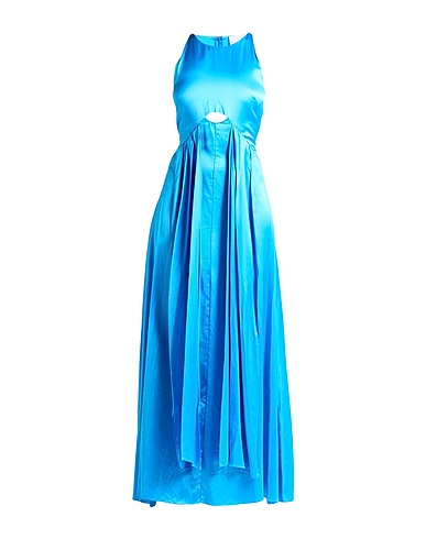 ERIKA CAVALLINI Long dress Azure 100% Viscose