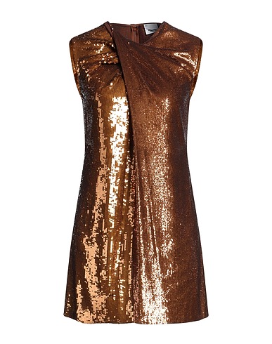 BURBERRY Elegant dress Bronze 81% Viscose, 19% Silk, Polyester