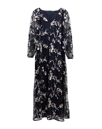 MARINA RINALDI Long dress Navy blue 100% Polyester