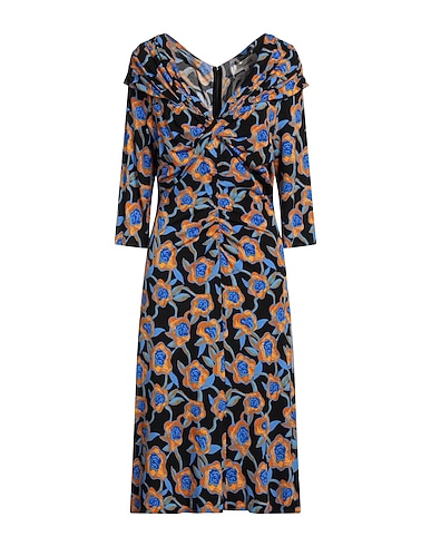 DIANE VON FURSTENBERG Robe mi-longue NERO 100% Viscose