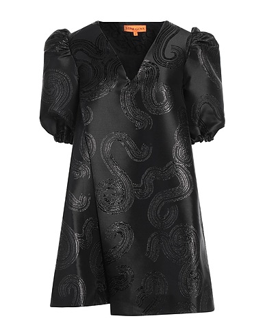 STINE GOYA Elegant dress Black 51% Recycled polyester, 32% Polyester, 14% Metallic fiber, 3% Elastane