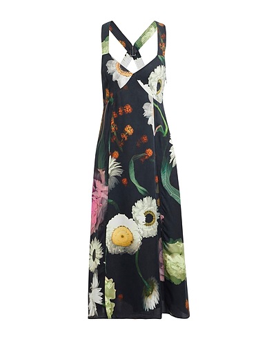 STINE GOYA Vestito midi Nero 54% Tencel™, 46% Viscosa