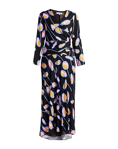 DIANE VON FURSTENBERG Vestito lungo Nero 50% Viscosa, 50% Viscosa EcoVero™